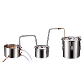 Moonshine Still Water Alcohol Distiller 3Gal w/Thumper Keg & 8W Water Pump