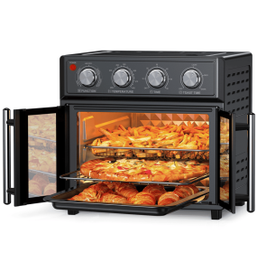 W1002P401138 Bread Machine Oven 26QT Large Capacity French Double Door Air Fryer 1700w 7 Preset Menus 7-in-1 Multifunctional for baking, baking (W1002P401138: W1002P401138)